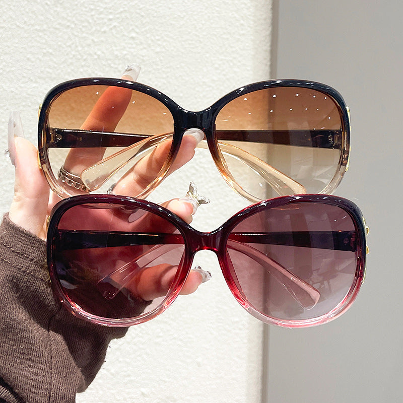 Damen Oversized Sonnenbrille mit modischem Gradient-Design Brehn