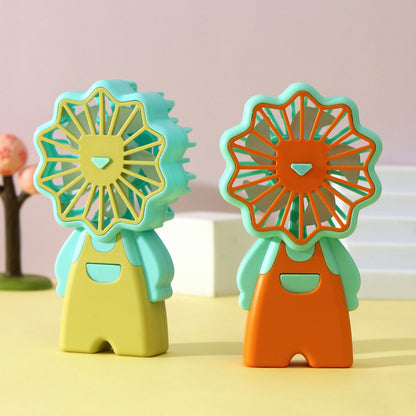 Damen Tragbarer Lüfter im lustigen Blumen-Design Brehn