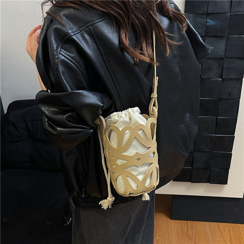 WoElegant gemusterte Kordelzugtasche Brehn