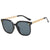 Damen modische Sonnenbrille mit trendigem Kettenrahmen Brehn
