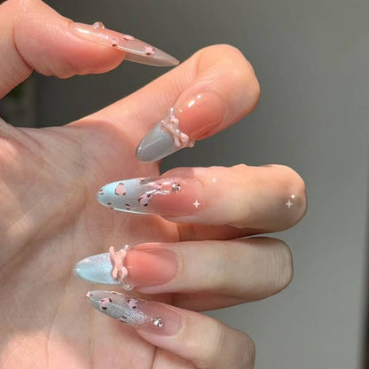 Geschmücktes Press-On Nagelset Brehn