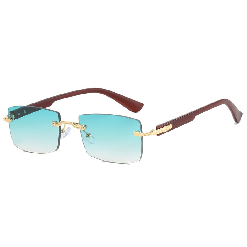 Damen modische quadratische Sonnenbrille mit exquisitem goldenen Rahmen Brehn