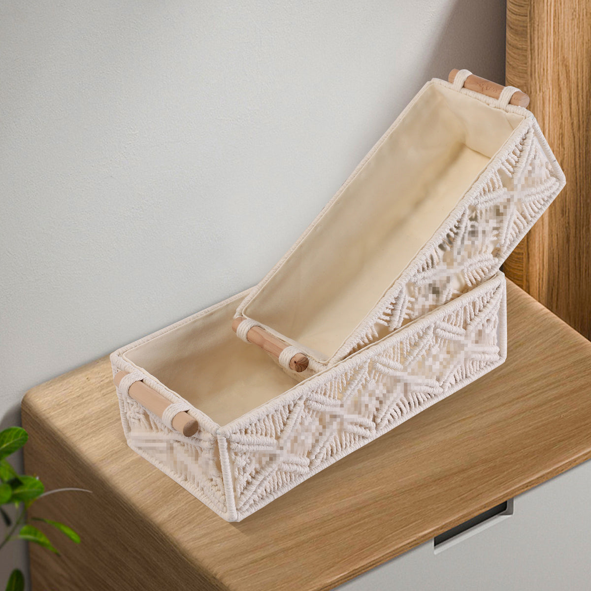 Macramé Aufbewahrungskörbe