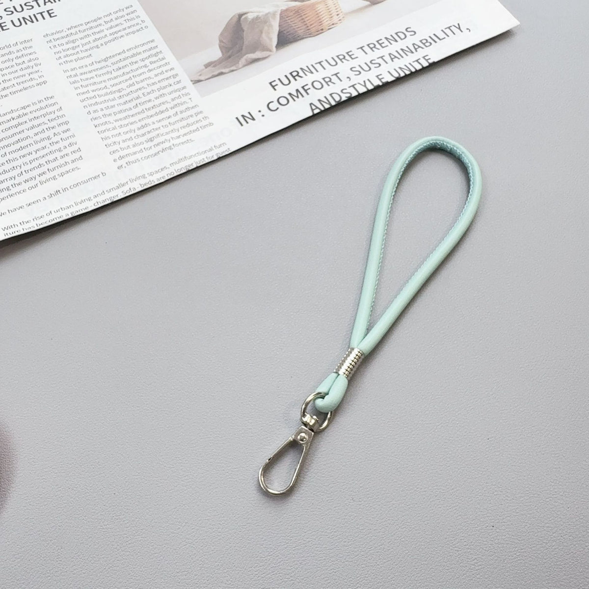 Premium Silikon Loop Schlüsselanhänger Halter Brehn