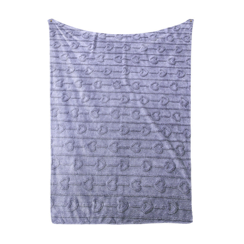 Damen kuschelige Plüsch-Decke mit elegantem Quadratmuster Brehn
