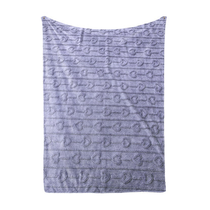 Damen kuschelige Plüsch-Decke mit elegantem Quadratmuster Brehn