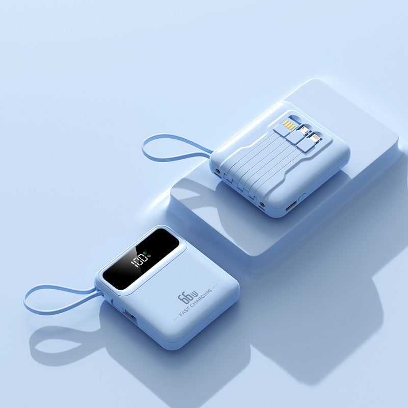 Kompakte Powerbank mit Schnellladefunktion und digitalem Ladestatus Brehn