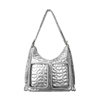 Gestepptes Herzmuster-Handtasche