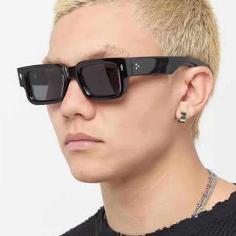 Damen modische quadratische Sonnenbrille im auffälligen Schildpatt-Design Brehn