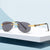 Damen modische Sonnenbrille mit stilvollem Metallrahmen und schützenden Gläsern Brehn