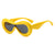 Damen futuristische Design-Sonnenbrille Brehn