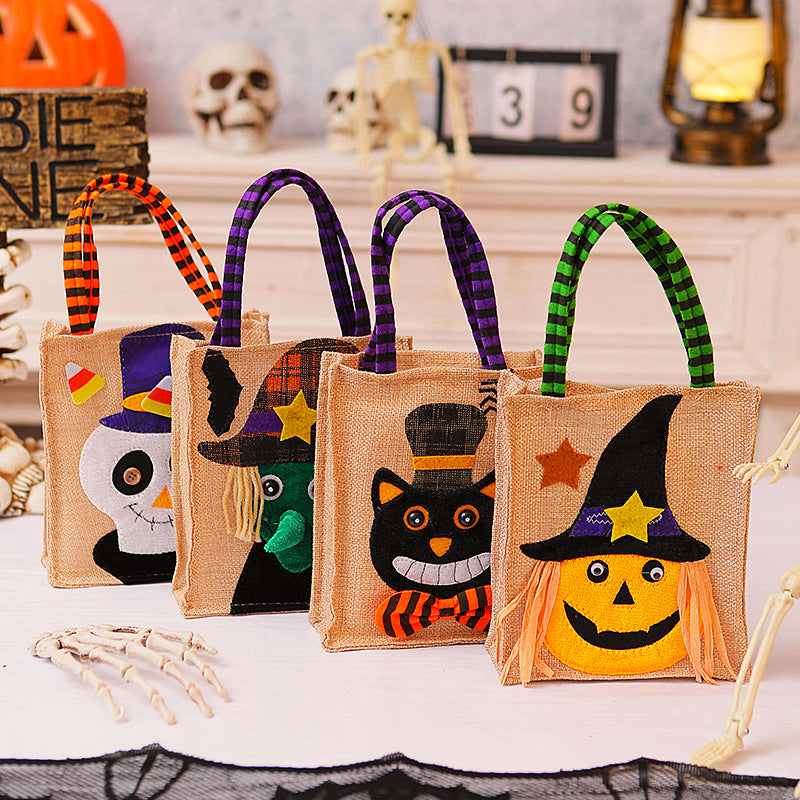Halloween Einkaufstasche mit Katzenmotiv Brehn