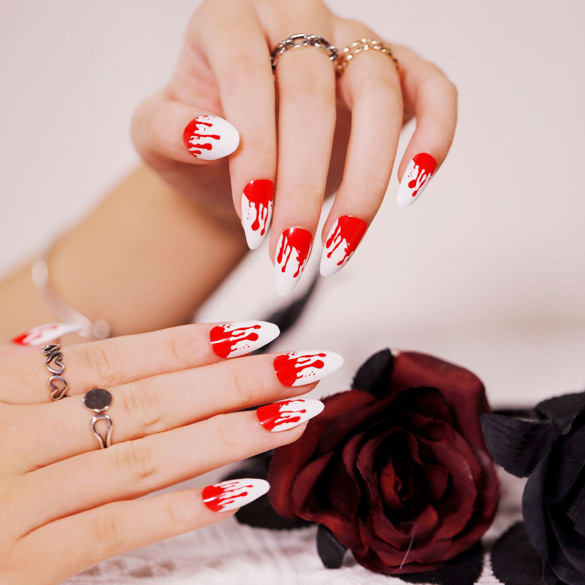 Kunstvolle Nagelkunst im Halloween-Design Brehn