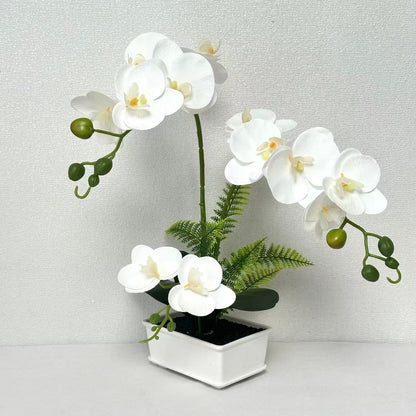 Elegante künstliche Orchideenarrangement für die Innendekoration