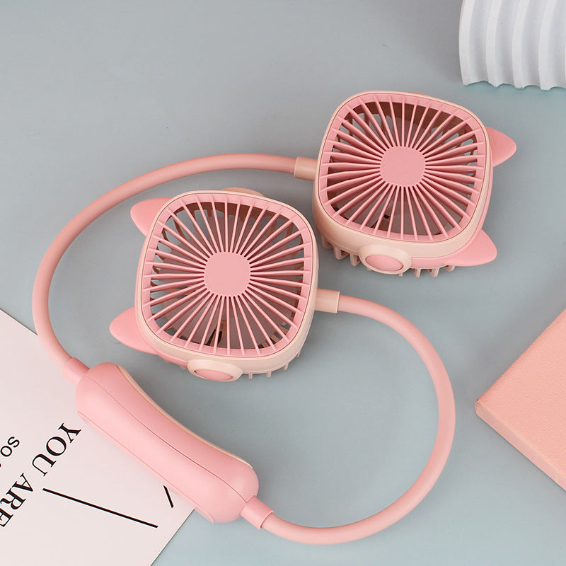Damen tragbarer Halsventilator mit dualem Design Brehn