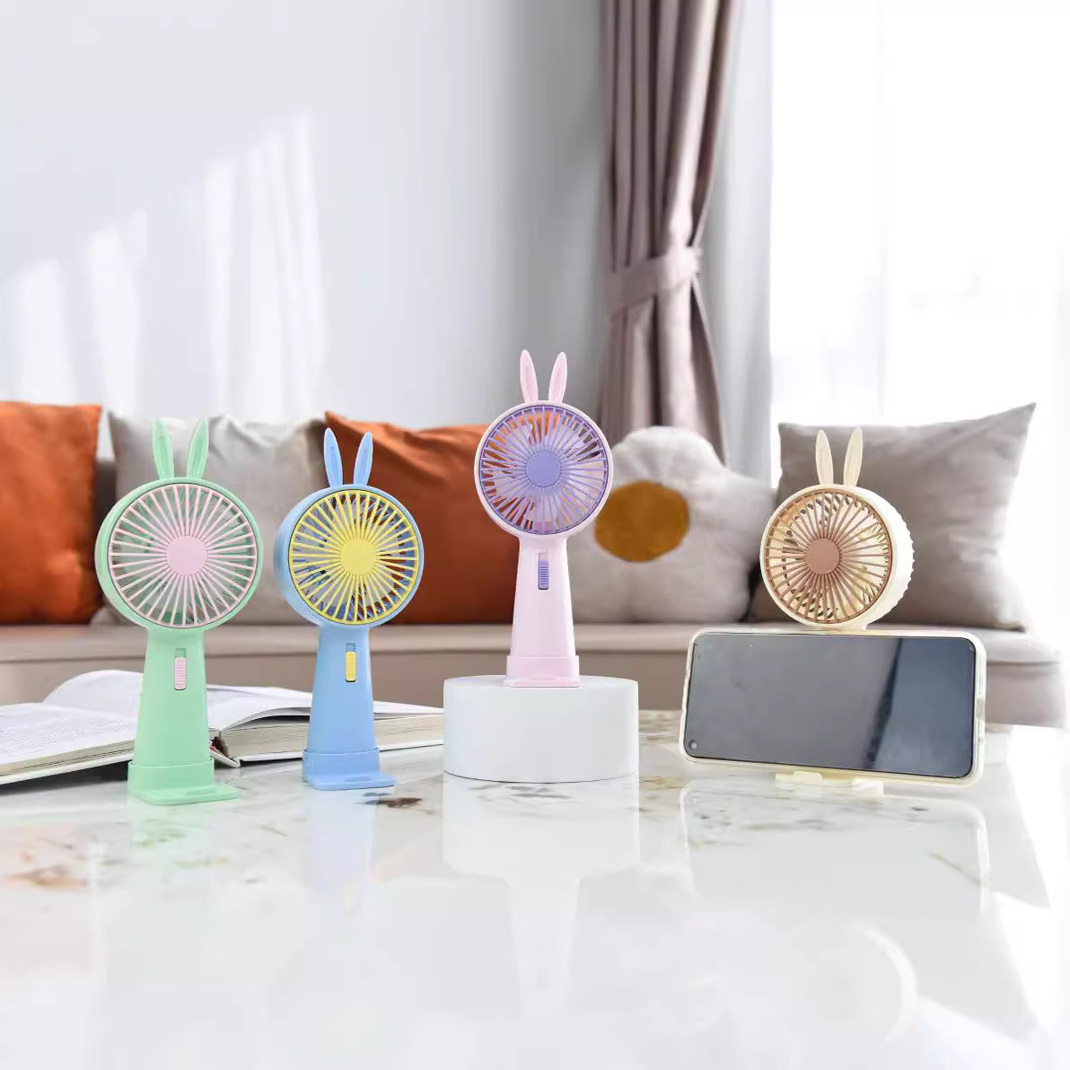 Damen Tragbarer Handventilator mit lustigem Tierdesign Brehn