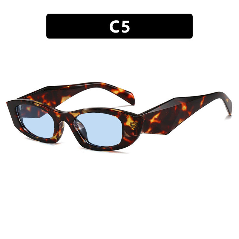 Damen trendige Cat-Eye Sonnenbrille mit einzigartigem Rahmen und UV-Schutz Brehn