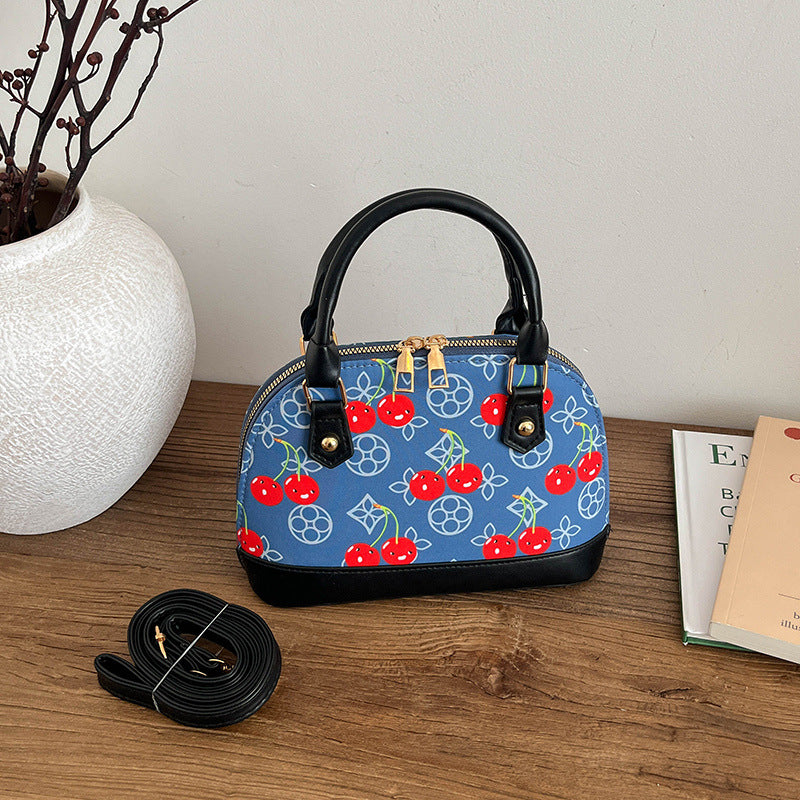 WoBestickte Kirschmuster-Handtasche Brehn