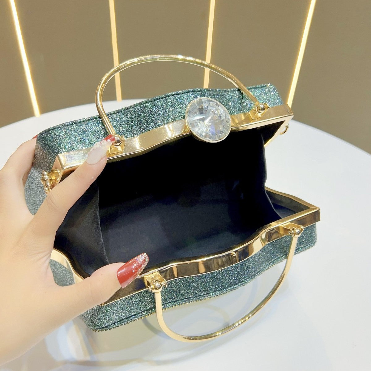 Bejeweled Vintage-inspiriertes Abendhandtasche
