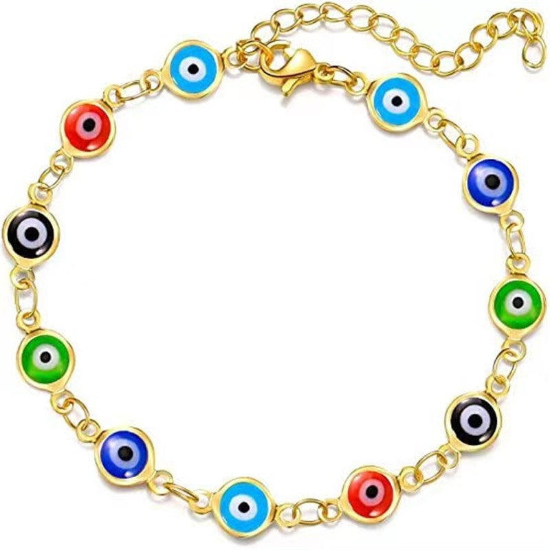Dekorativer böser Blick Charme Armband Brehn