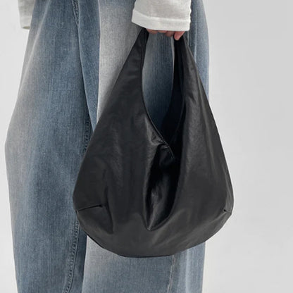 Oversized Lässige Leder Schultertasche