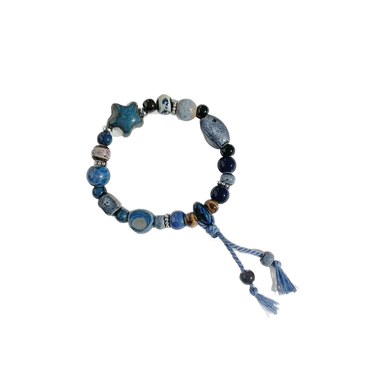 Handgemachte Steinperlen Stretch-Armband Brehn