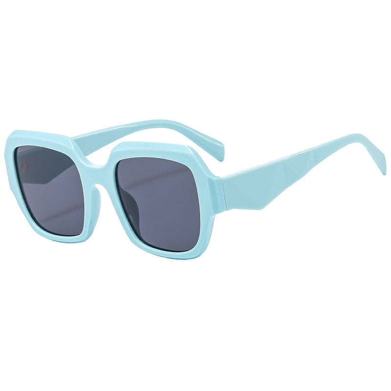Damen Modische quadratische Sonnenbrille mit polygonalem Rahmen Brehn