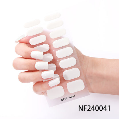 Glänzende Finish Gel-Nagel-Wickel