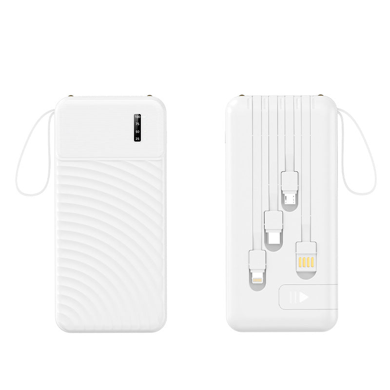 Tragbare Powerbank mit integriertem Multifunktionsladekabel Brehn