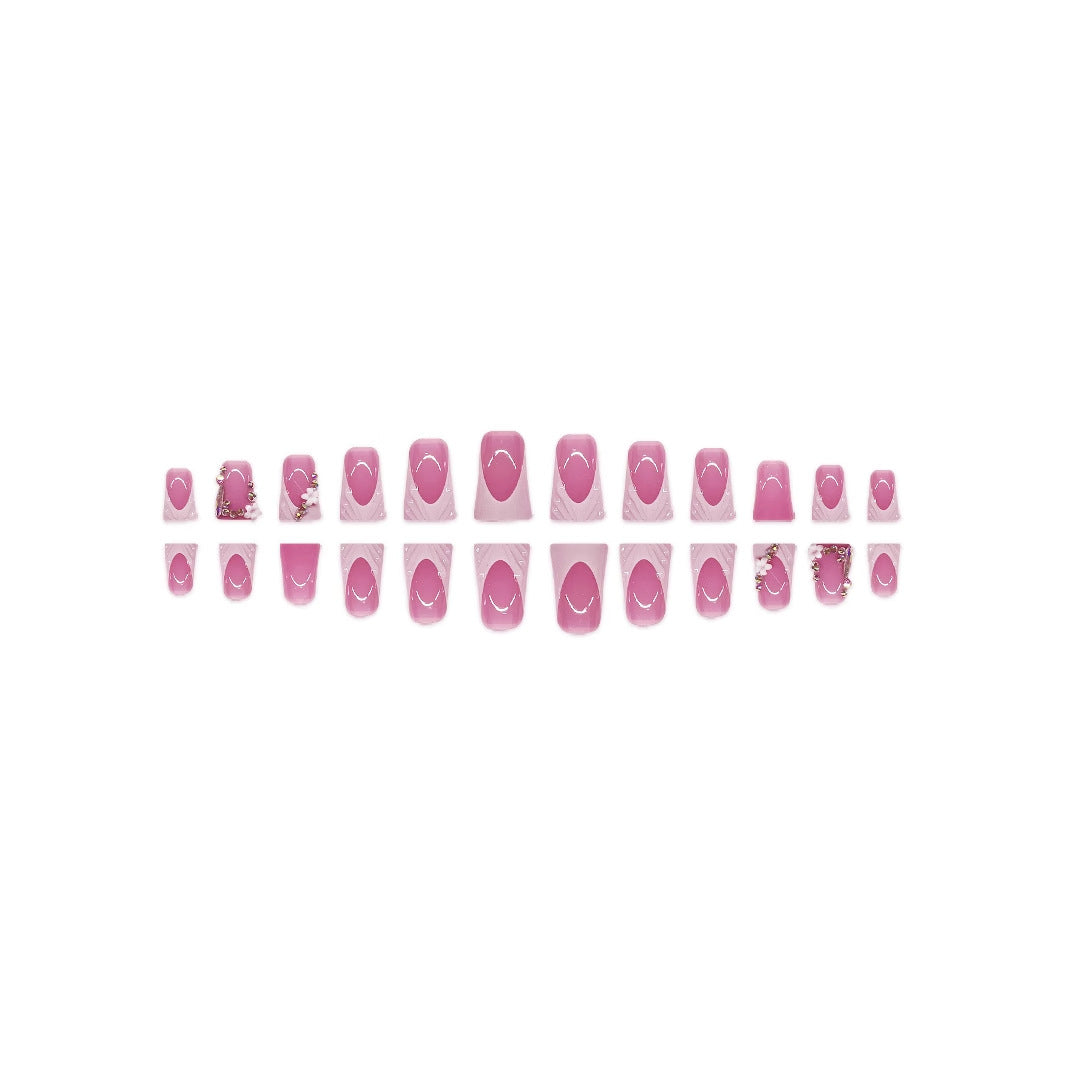 Glamorous 3D Floral Nail Art Enhancements Brehn