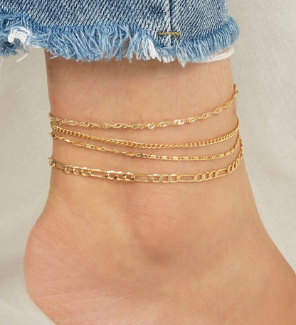 Elegante Doppelkettenfußkette Brehn