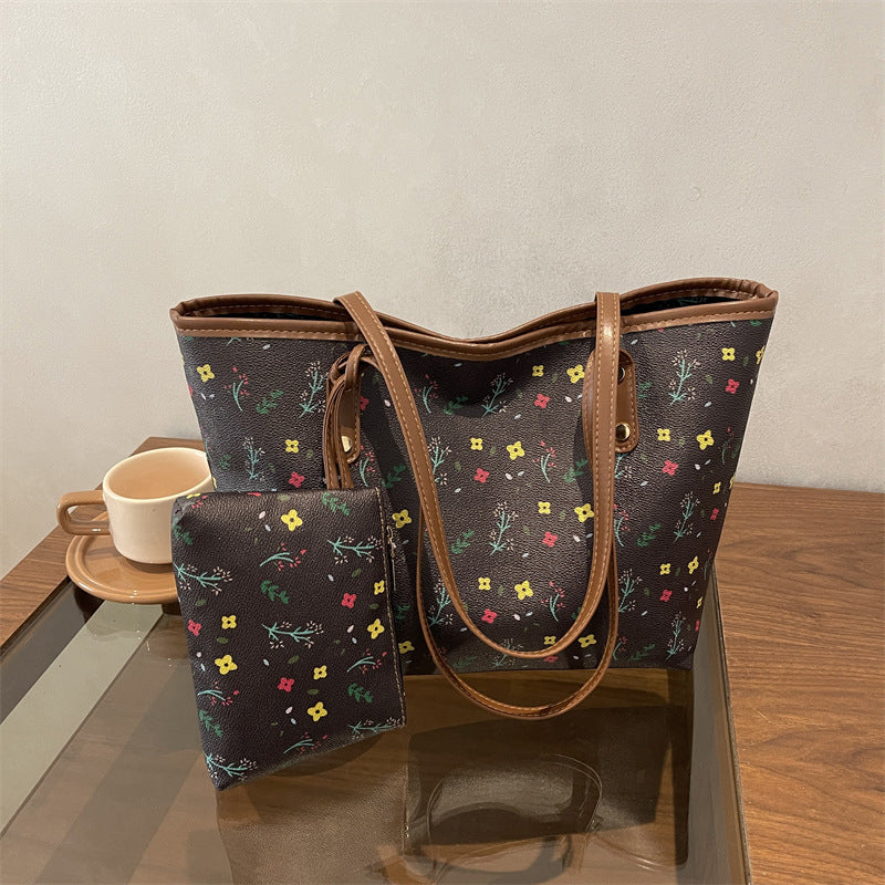 WoFloral gemusterte Strandtasche Brehn