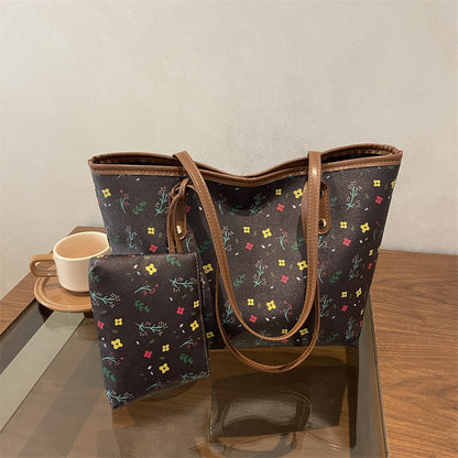 WoFloral gemusterte Strandtasche Brehn