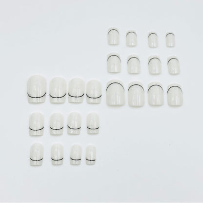 Künstlerisches French Tip Nagelkunst Set