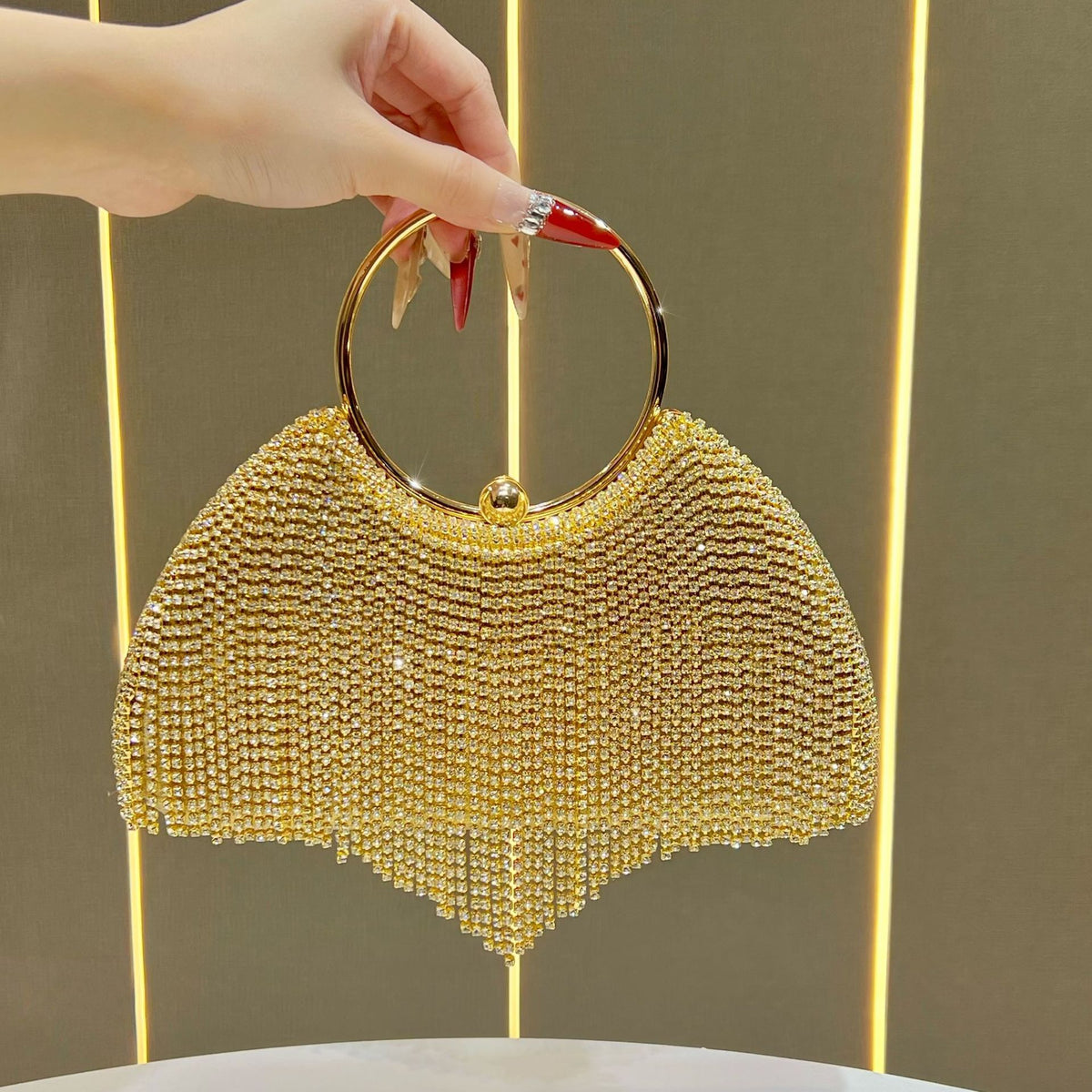 Kristallbesetzte Dekorative Abendhandtasche