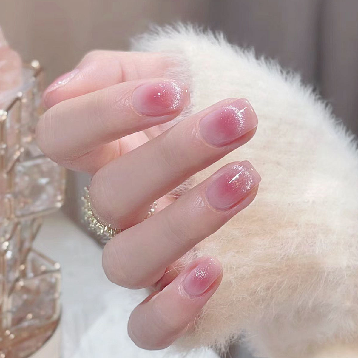 Glitter Ombre Nagelkunst Brehn