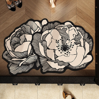 Blumenförmige dekorative Badematte
