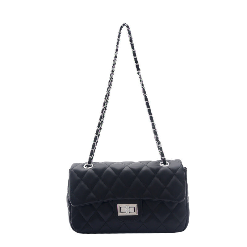 Gequiltete Kettenriemen Abendclutch Tasche
