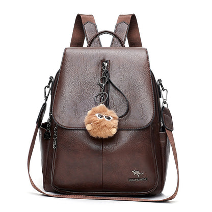 Stylischer Multifunktions-Leder-Rucksack Brehn