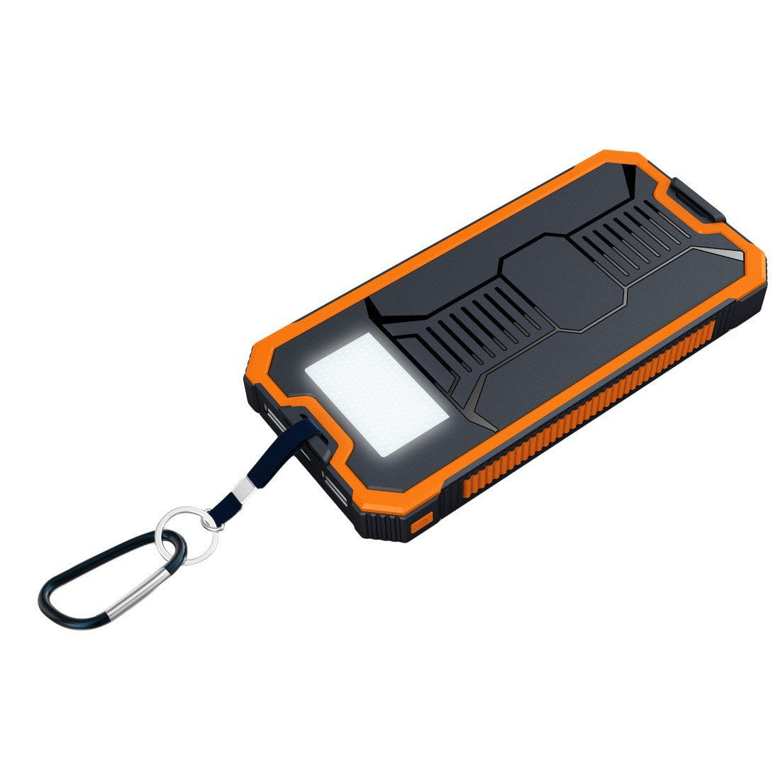 Robuste und Tragbare Solar-Powerbank mit Integrierter Led-Lampe Brehn