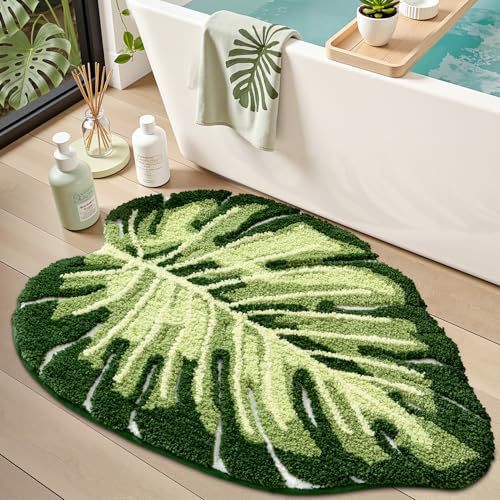 Monstera-Blatt-förmiger Teppich Brehn