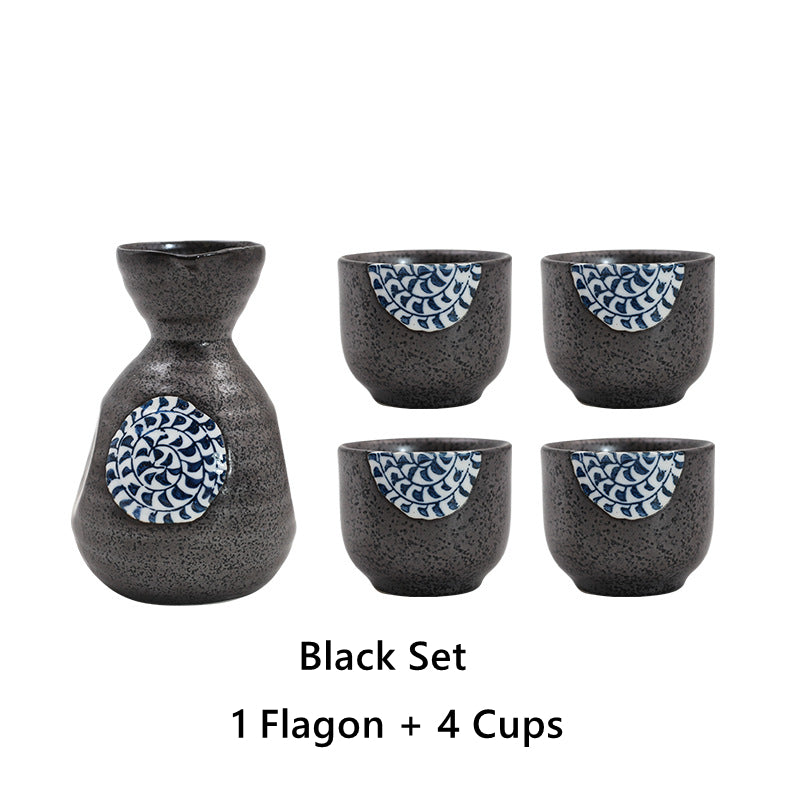 Japanische Sakura Handgefertigte Keramische Sake-Sets | Brehn