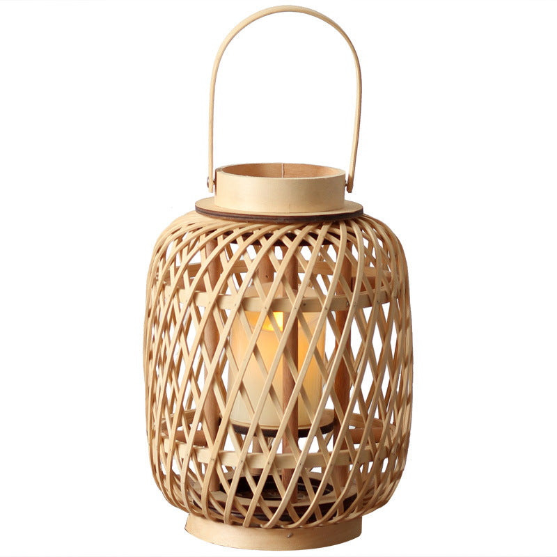Handgefertigte Rattanlaterne Brehn
