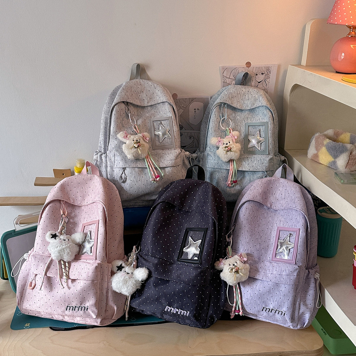 Stylischer gepunkteter Rucksack Brehn