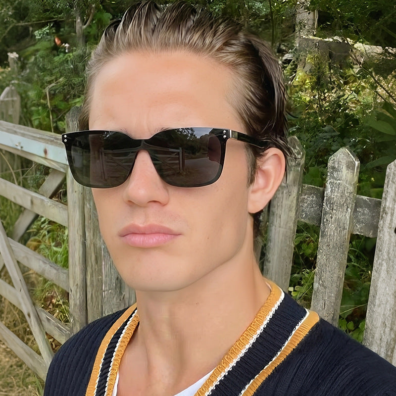 Herren Luxus Oversized Quadratische Sonnenbrille Brehn