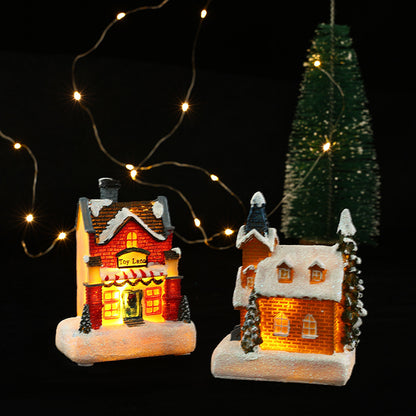 Dekorative Weihnachtsbeleuchtung mit LED-Hausdesign Brehn