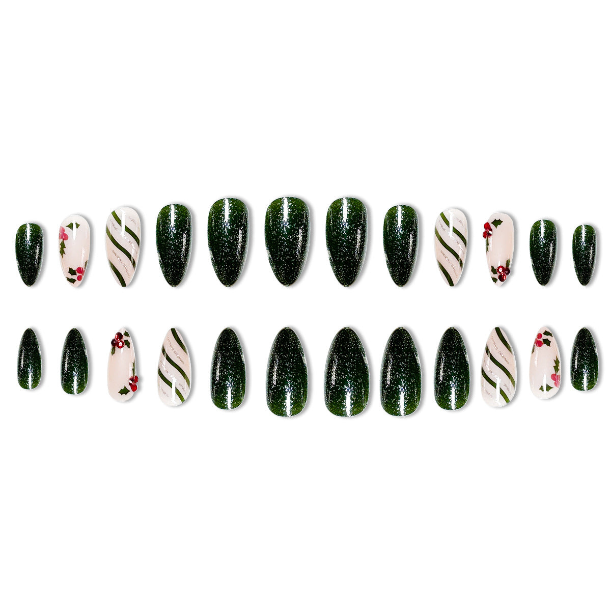 Festliche Feiertags-Nagelkunst-Verzierungen Brehn