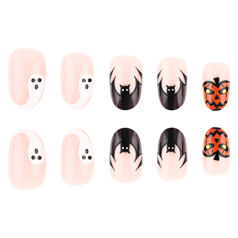 Künstlerische Halloween-Themen Press-On Nagelkunst Brehn 1787543212