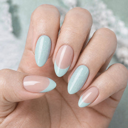 Künstlerische French Tip Acrylnagelverstärkungen Brehn