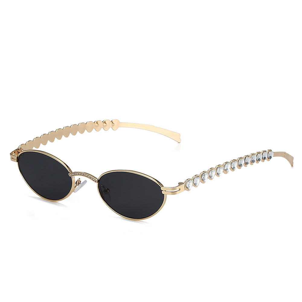 Statement Cat-Eye Optische Brille mit Kristallakzenten Brehn